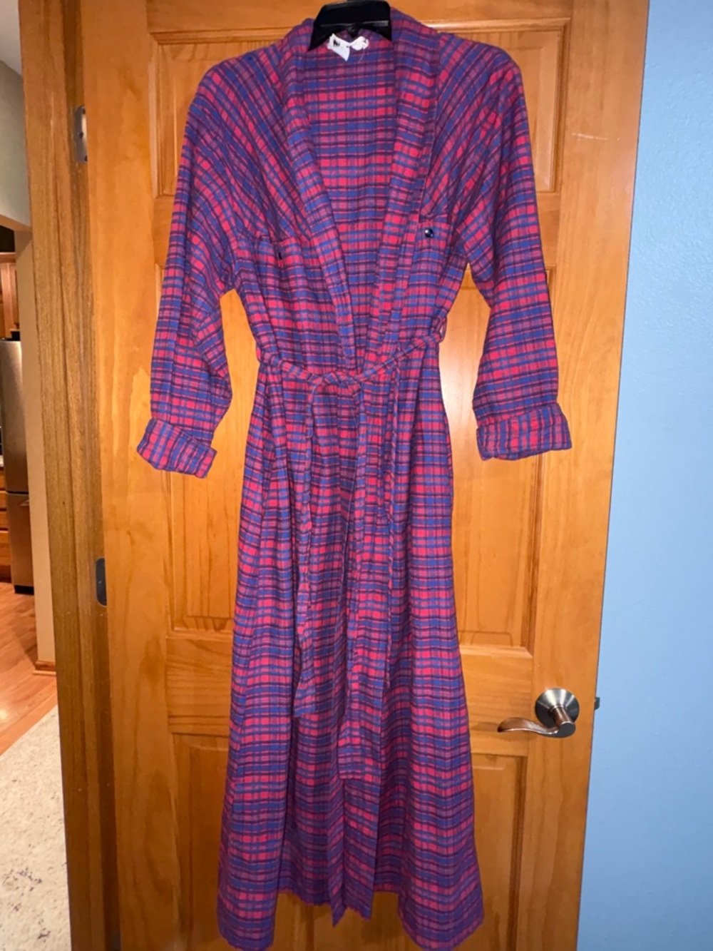 Vintage Miss Dior Plaid Robe